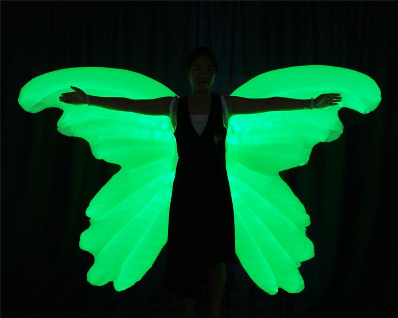 Hot selling DMX costume control Full color LED inflatable wing made in China For event and show