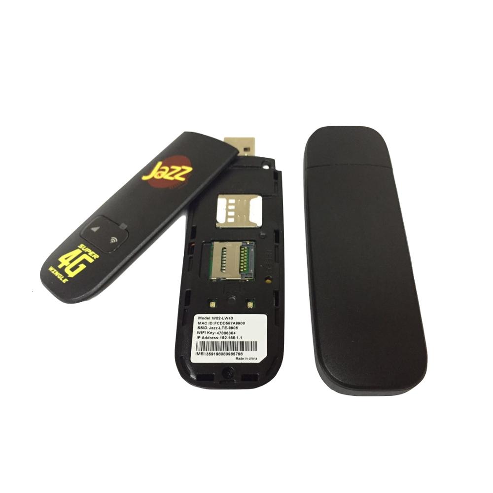 Лидер продаж, 4g lte wifi модем dongle Jazz W02-LW43 wingle со слотом для sim-карты PK Huawei E8372
