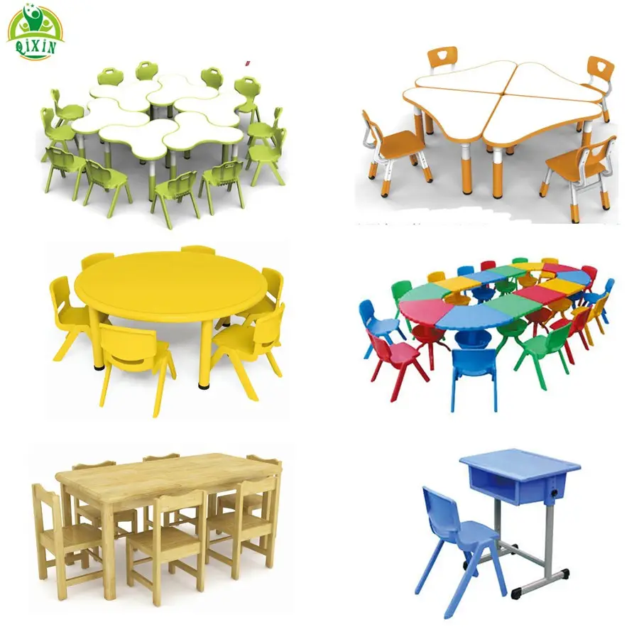 2020 Hot Factory wholesale plastic kids table and chairs kindergarten preschool daycare nursery school children furniture sets