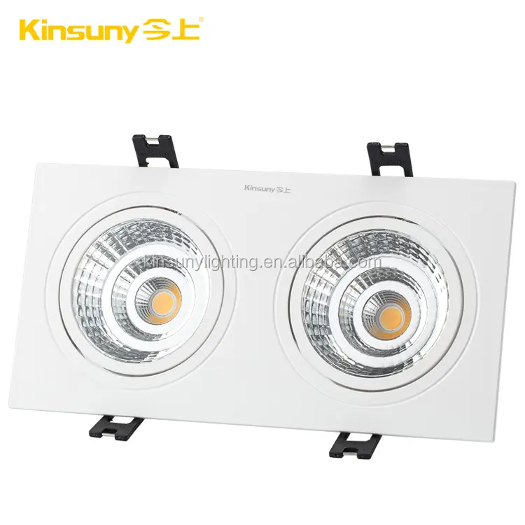 double heads square 2*7w COB led downlight