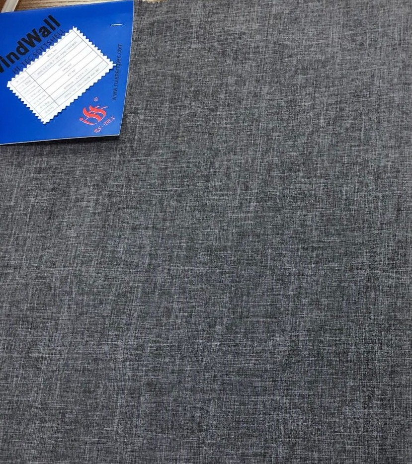 300D melange style polyester plain tpu laminated fabric