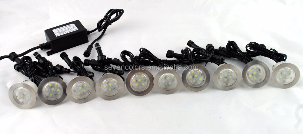Упаковка из 10 шт. цветная (RGB) dia45mm 12 вольт ограждающая светодиодной подсветкой (SC-10 * B109C-SET)