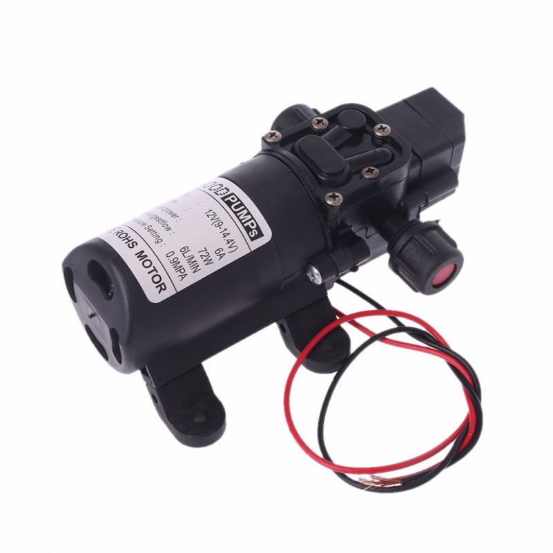 70 Вт AC/DC 12V 130PSI 6L/мин воды высокого давления мембранный самовсасывающий насос