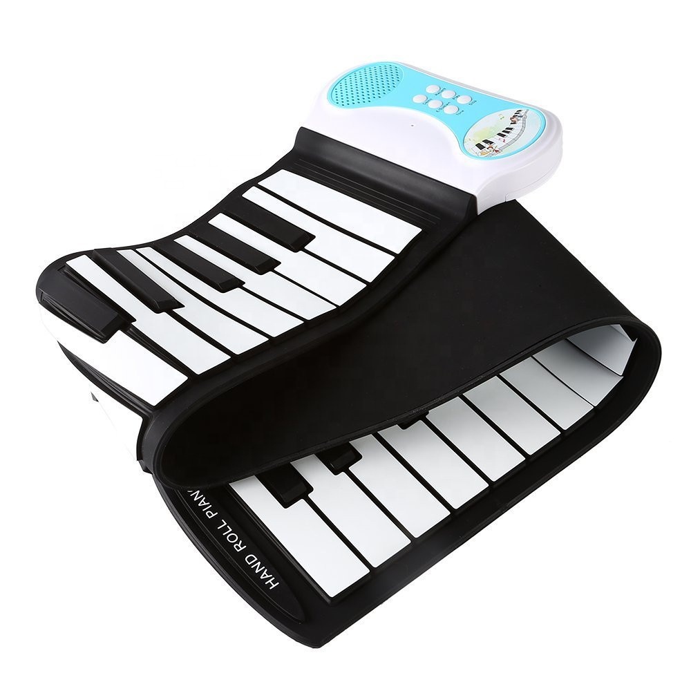 Portable piano 49 Keys With Horn Roll Up Piano Portable Foldable electric Piano For Children Beginner Practice PA49