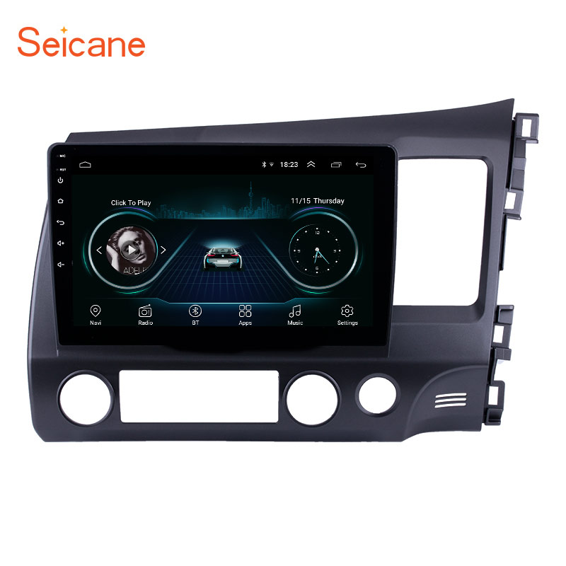 Автомобильный GPS-навигатор, Android 9,1, 2 din, для HONDA CIVIC 2006, 2007, 2008, 2009-2011, с поддержкой Wi-Fi и правого руля