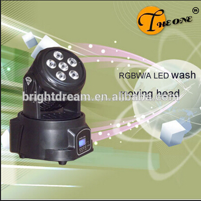 дешевые привело свет диско 6pcs*10w rgbw привело мини движущихся голову мыть света
