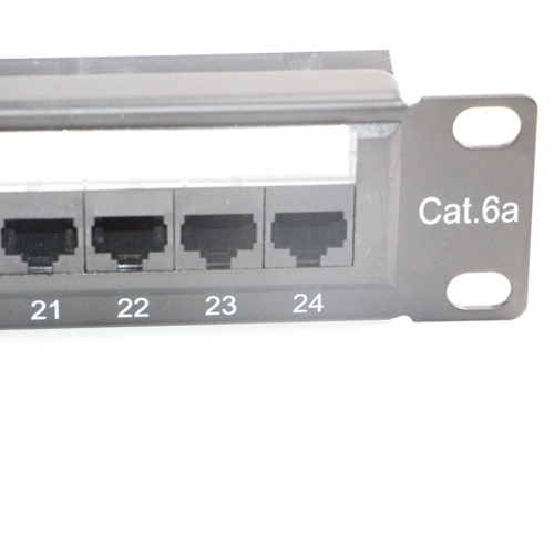 19 дюймов 1U FTP Cat6a 24 порты и разъёмы сети патч панель с RJ45 keystone jack