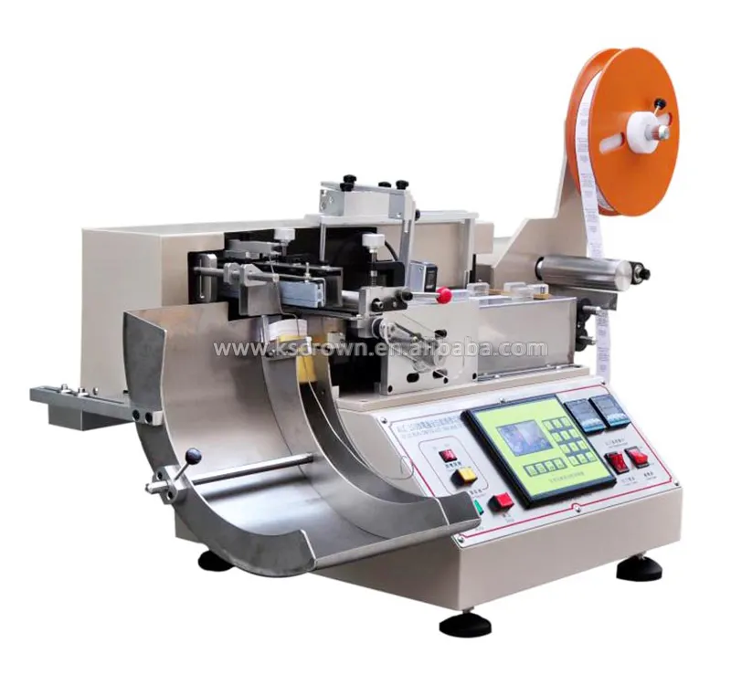 high speed clothing label making machine / clothes label cutter cutting machine