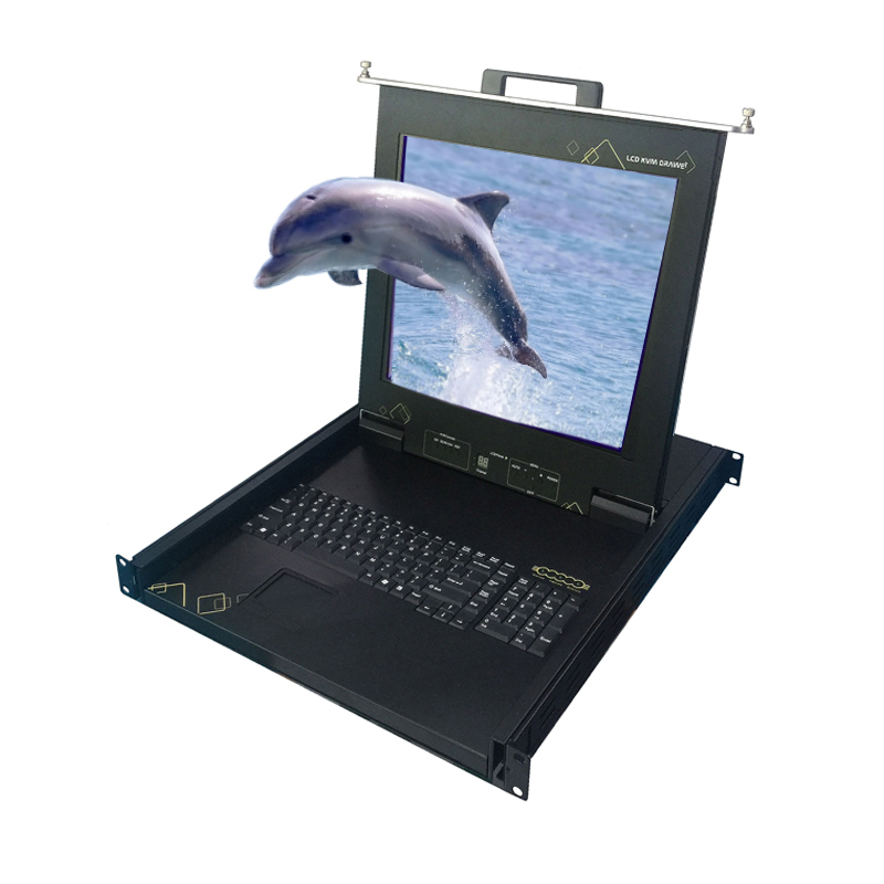 Новый стиль сетевой kvm-переключатель 19 ''установки + 17-дюймовый лучший kvm-переключатель