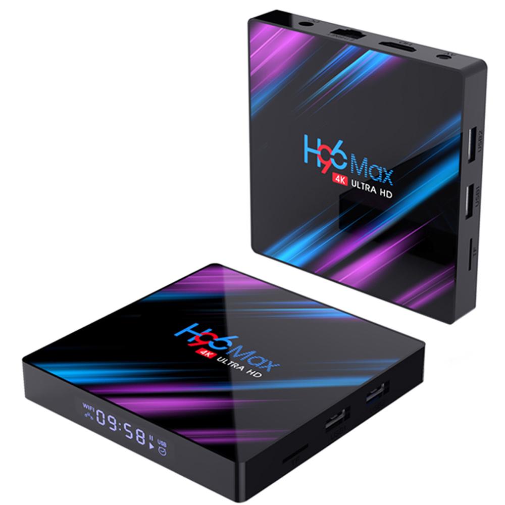 Оригинальный H96 Android 9,0 H96 MAX коробка, 4 Гб RAM, 64 ГБ ROM, RK3318 2,4G/5gwifi l для android H96 tv box