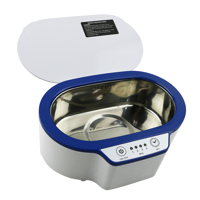 glasses ultrasonic cleaner 600ml portable plastic glasses ring mini ultrasonic washing machine with timer