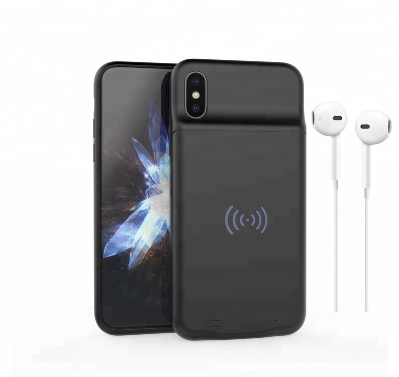 Лидер продаж на Amazon, чехол для аккумулятора iPhone X с беспроводной зарядкой QI