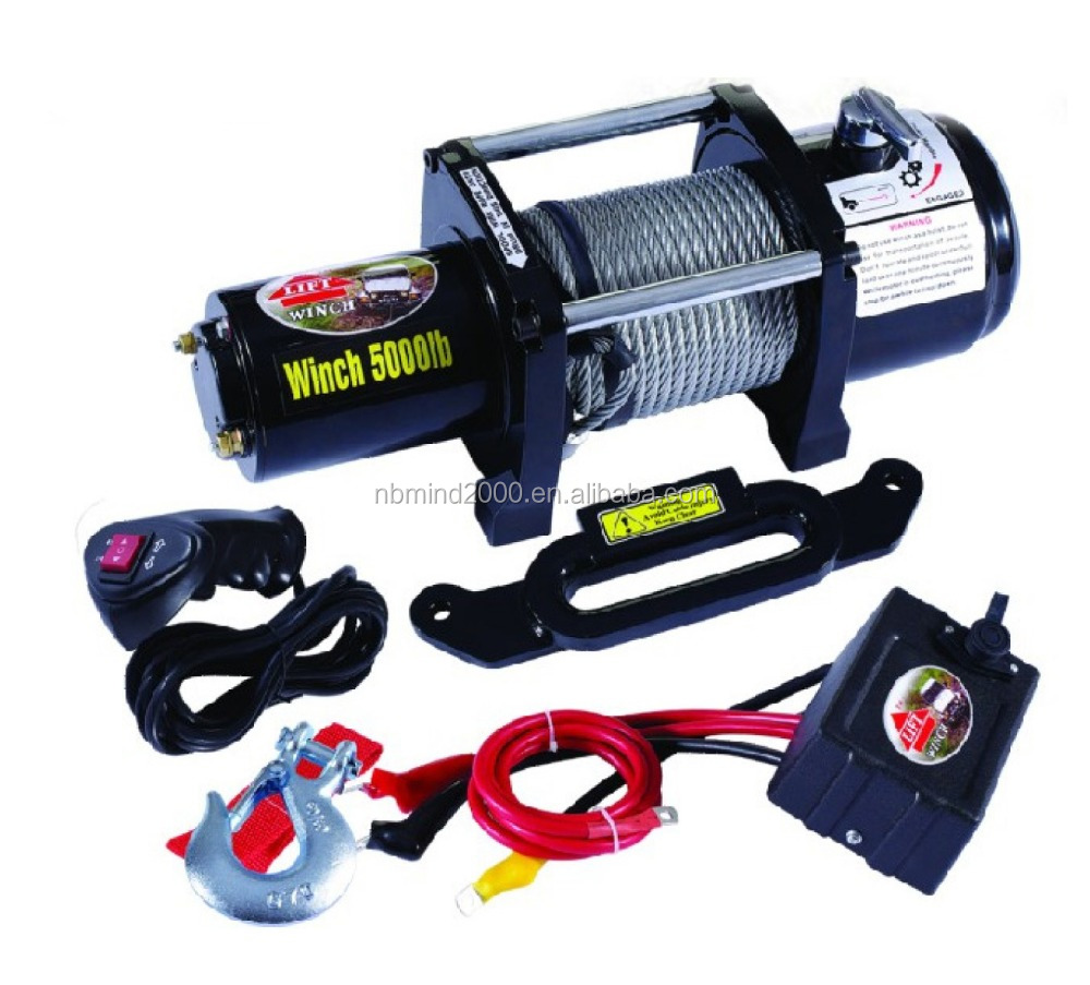 12V 5000LB электрическая лебедка MD-W1310