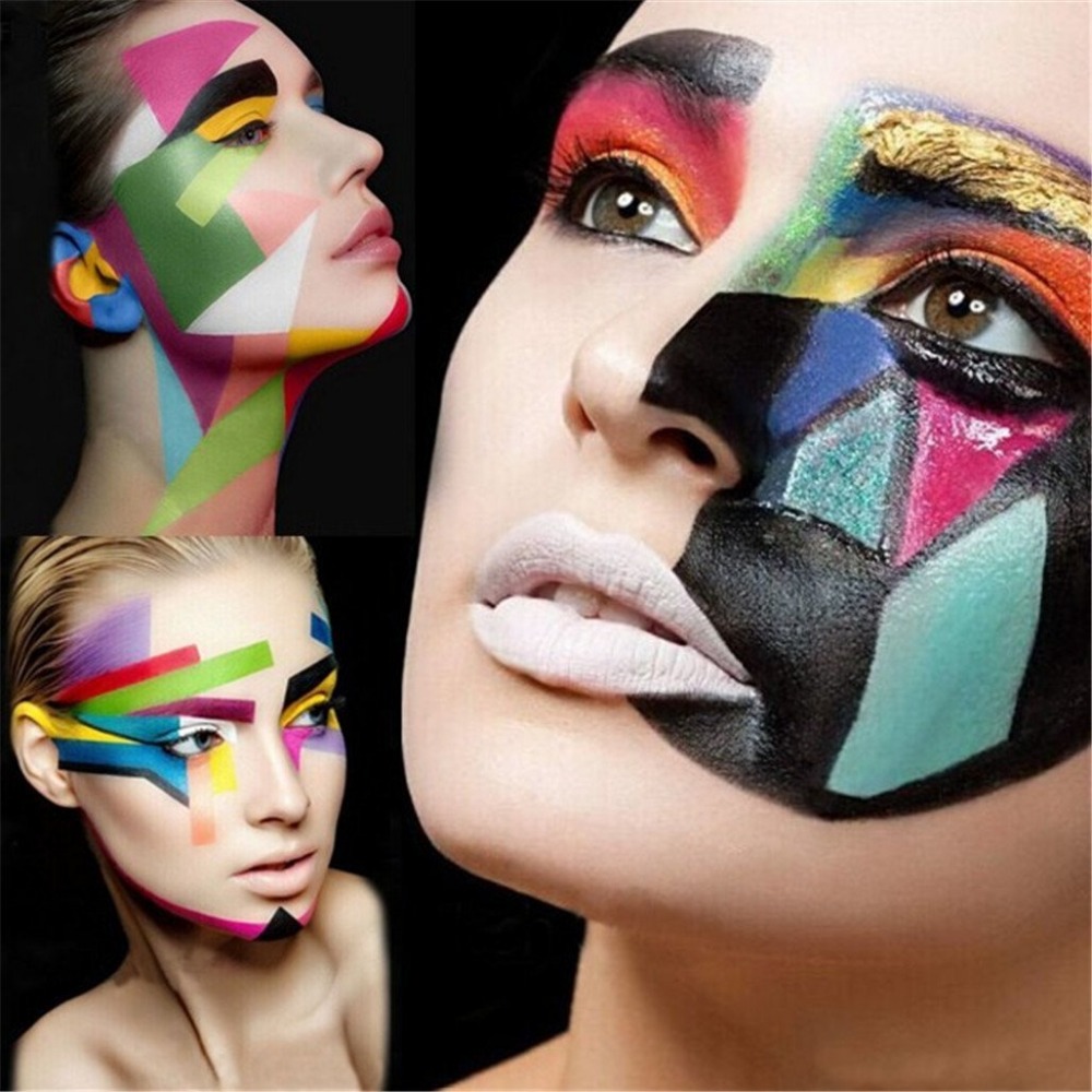 2016 hot sale Rainbow Colors No Harm Kids Football Fans Face Paint body paint rainbow