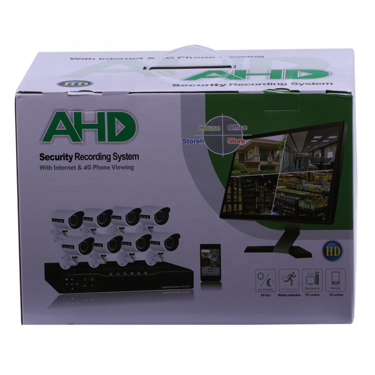 Производитель, недорогая 4-канальная система видеонаблюдения dvr kit 1080P AHD cctv камера для домашней системы безопасности