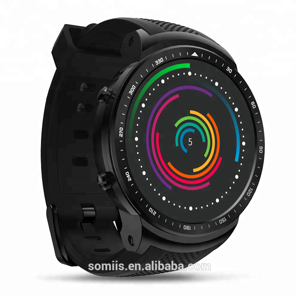 Смарт-часы Zeblaze Thor PRO, 3G, GPS, Wi-Fi, Android 5,1, четырехъядерный процессор MTK6580, 1 ГБ, 16 ГБ, камера 2,0 МП, пульсометр, Смарт-часы