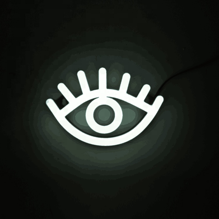 Неоновая вывеска, маленькие декоративные неоновые вывески для пиццы Hello Moon Eye