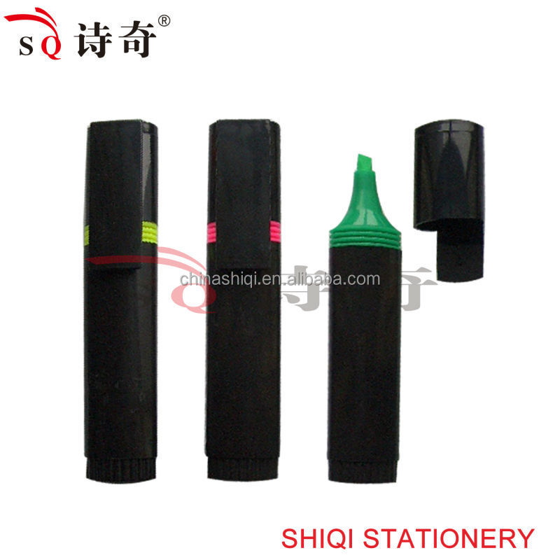 Красочные пластиковые короткие Highlighter Pen (SQ3474-1)