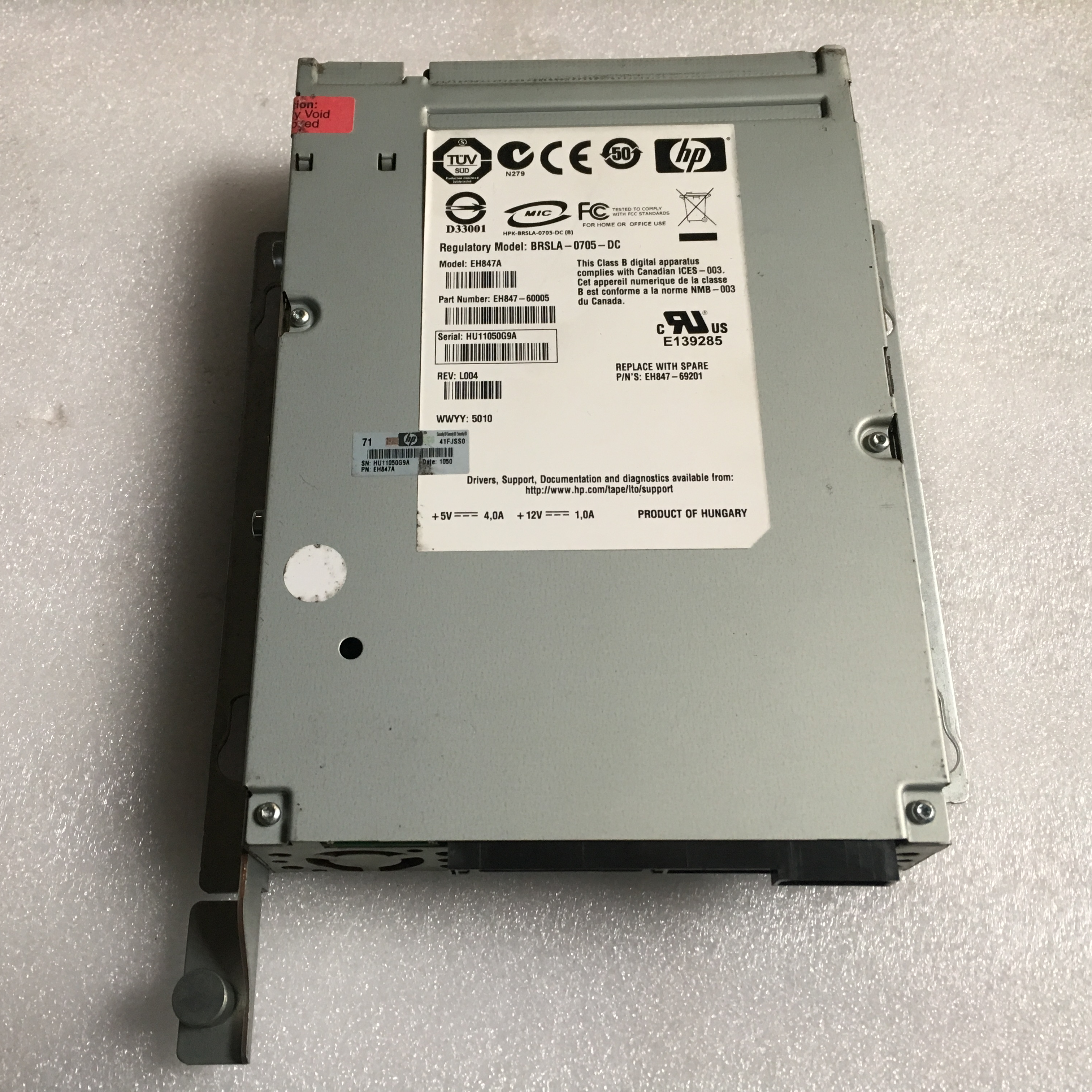 HP EH847A EH847B Ultium 920 SAS LTO3 EH 847-60006 встроенный ленточный аппарат