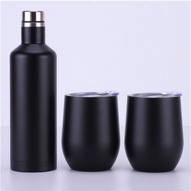 Insulated Stainless Steel Tumbler 12oz Stemless Mulled Wine Gift Set