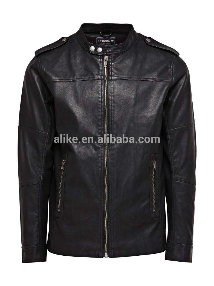 Alike PU jacket for men biker jacket