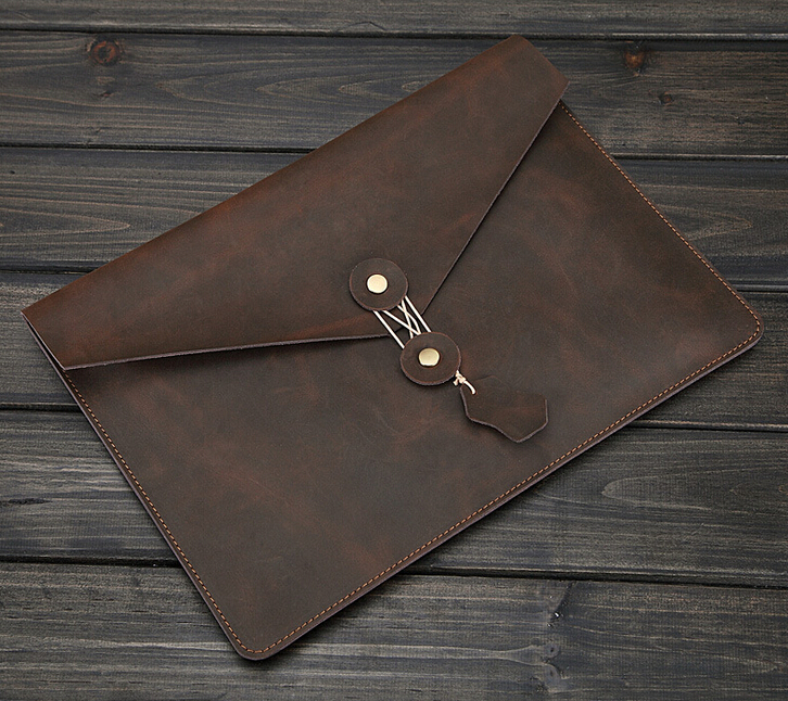 Boshiho Crazy horse кожаный деловой портфель