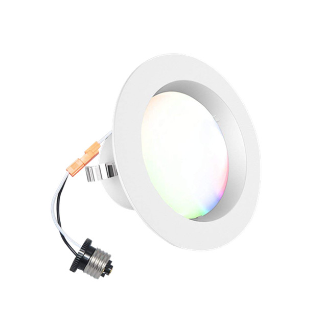 Bluetooth сетки Smart RGB + ССТ светодиодный светильник 9 Вт 14 Вт работать с Amazon Alexa/Google дома
