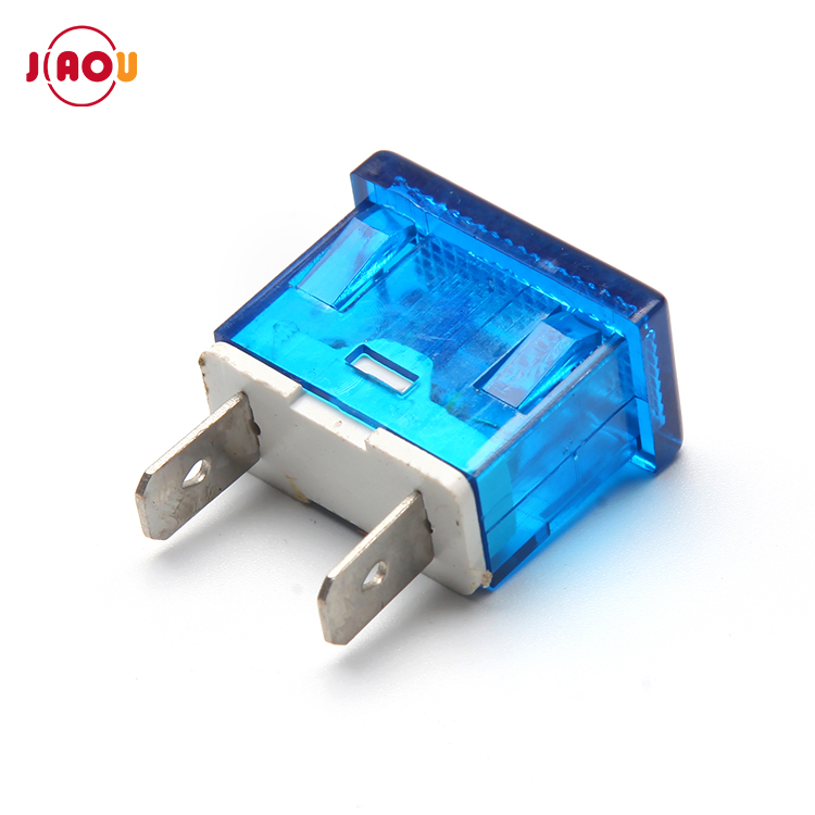 JIAOU XCD2 Led квадратный пластик световой индикатор/прямоугольник сигнальная лампа с 2 булавки припоя терминал 12 В/24 В/220 В