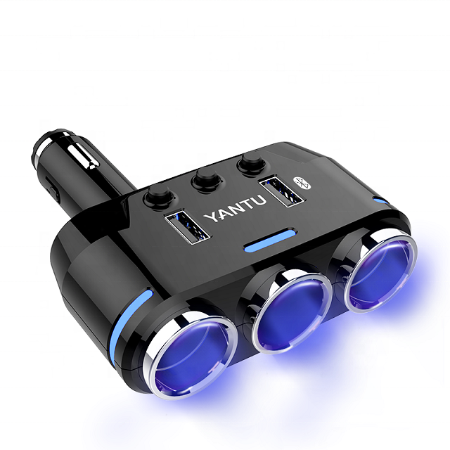 Гнездо YANTU B39, двойное зарядное устройство USB, автомобильный прикуриватель