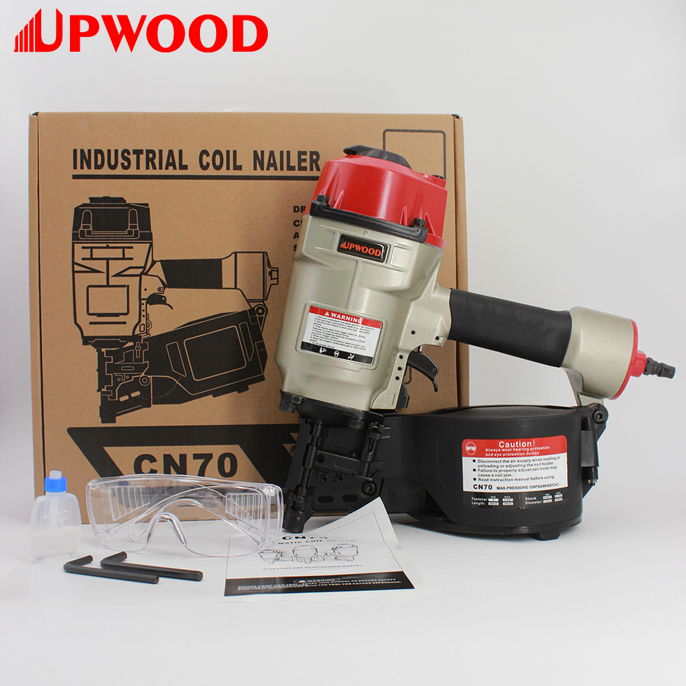 UPWOOD CN70 прочный и крепкий Мощный воздушный катушки гвоздильщик для промышленности