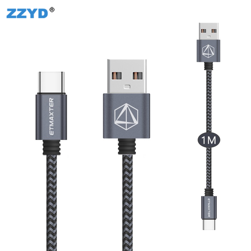 ETMAXTER Data Cable High-speed 2.4A Fast Charging Micro-USB Data Line 3ft Braided Phone Charge Cable For Android