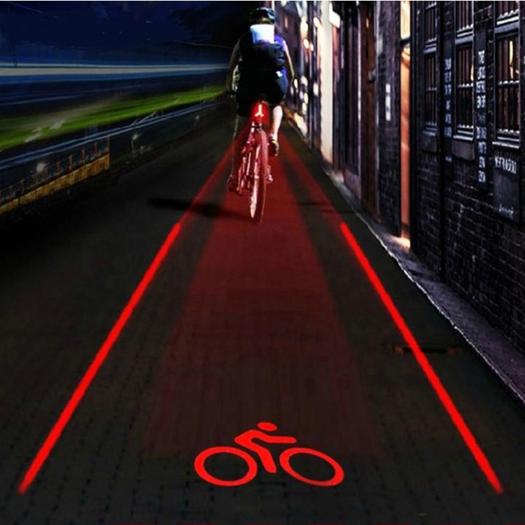 5 LED задняя подсветка на велосипед логотип безопасности предупреждение красный задний фонарь для велосипеда с возможностью перезарядки