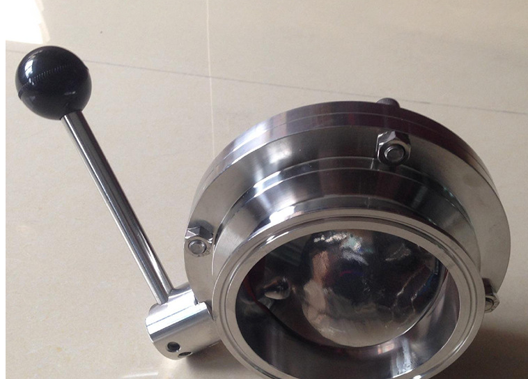 TKFM new design food industry sanitary welded 3a 1.5 8 inch 6 ins sus316l tri clamp butterfly valves or seat