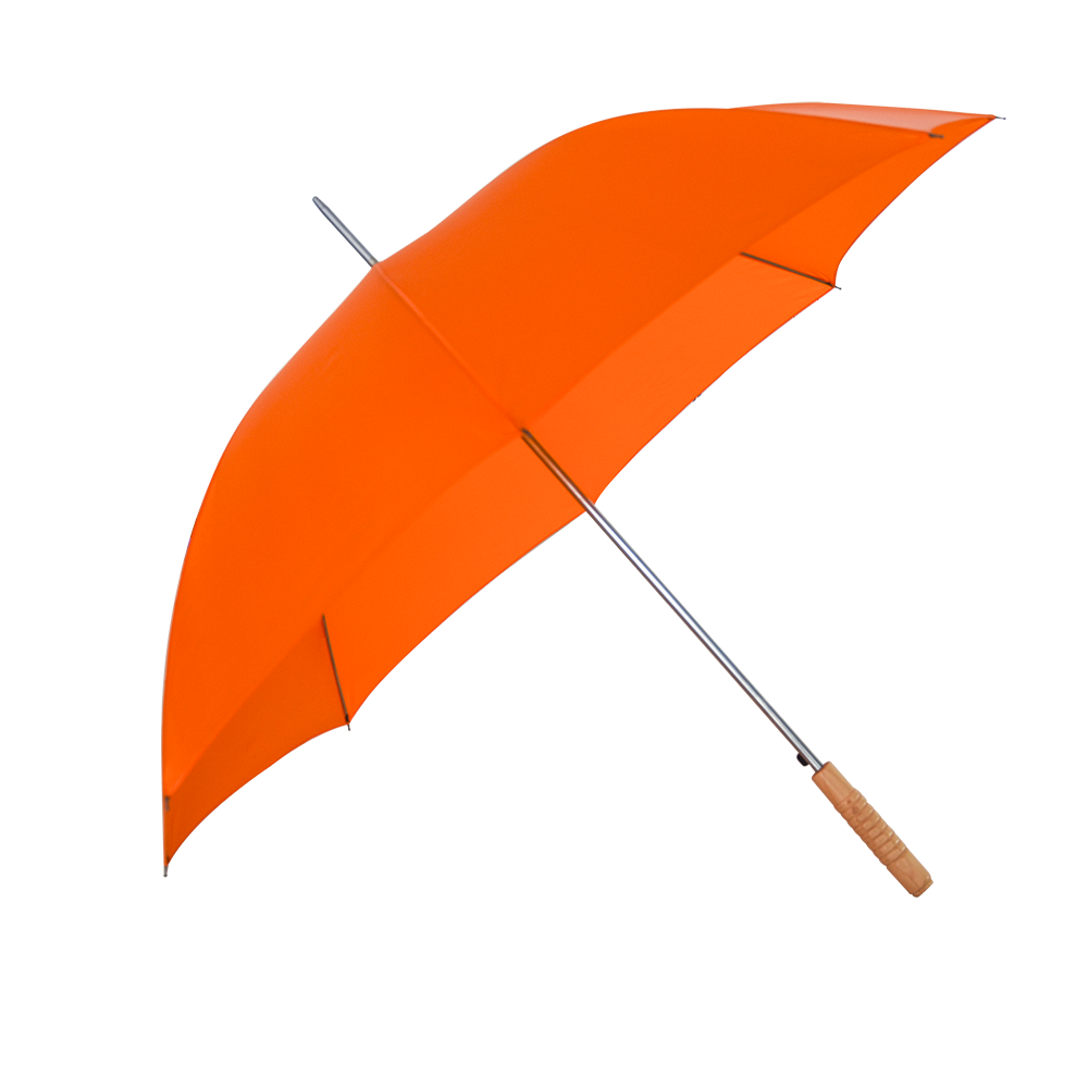 Зонт с длинной ручкой, 8 костей, рекламная прямая unbrella с принтом логотипа и деревянной ручкой