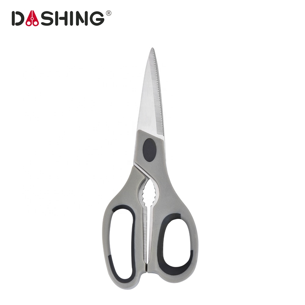 Amazon Hot sales High Quality 8"Soft Grip Stainless Steel Kitchen Scissors Shears