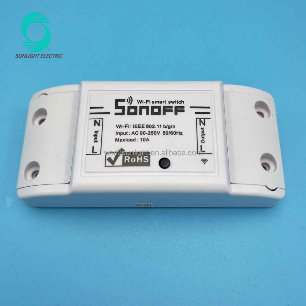 Sonoff basic 10a/2200w умный дом автоматизация Wi-Fi умный переключатель дистанционный беспроводной Таймер переключатель управления светом