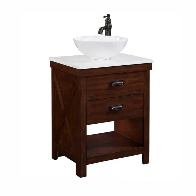 black red color with 2 drawers and small top wash basin european style bathroom vanity