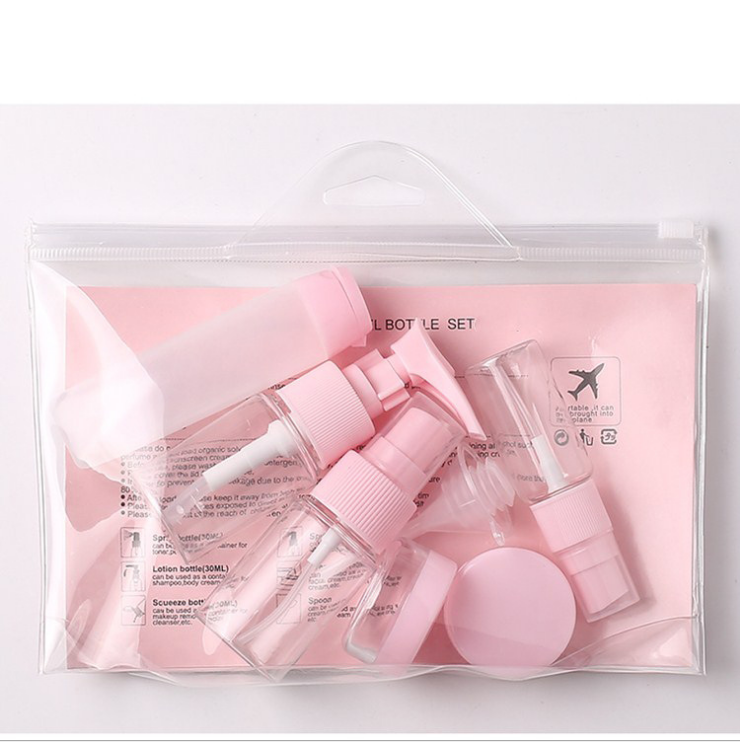 Mini Travel Bottle Set for Cosmetic Packaging, Plastic Travel Set Cosmetic Container, Travel Kit Plastic Bottles