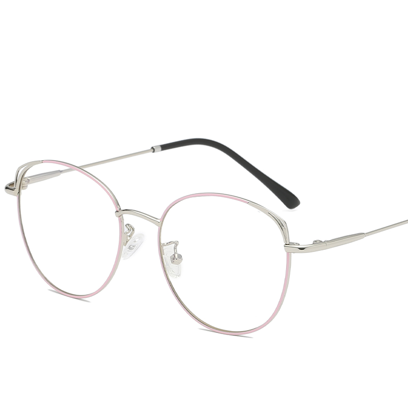 Jheyewear высокое качество круглые металлические блокировки синий свет очки оправы для очков 2019