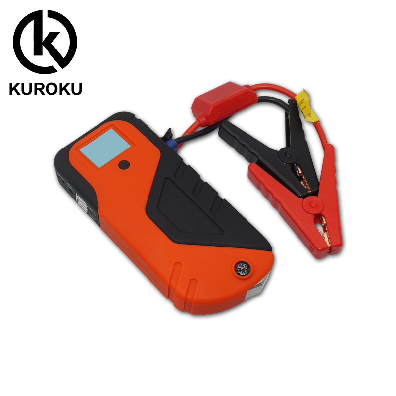 Kuroku новых транспортных средств, аварийные инструменты мощности Дополнительный внешний аккумулятор для заводки автомобиля 13000 мАч с двух портов для быстрой зарядки 5V/2.4A, 9В/2A, 12V/1.5A