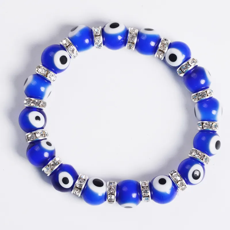 Factory Hot Selling Lady's Top grade Gift for men Quality Blue Glass Bead Handmade Turkish Evil Eye Bracelet