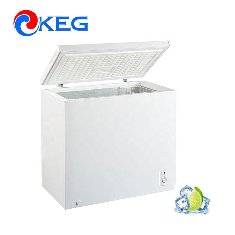 210L A+ DOE 2018 High Quality Top Open Single Door Deep Refrigerator Freezer