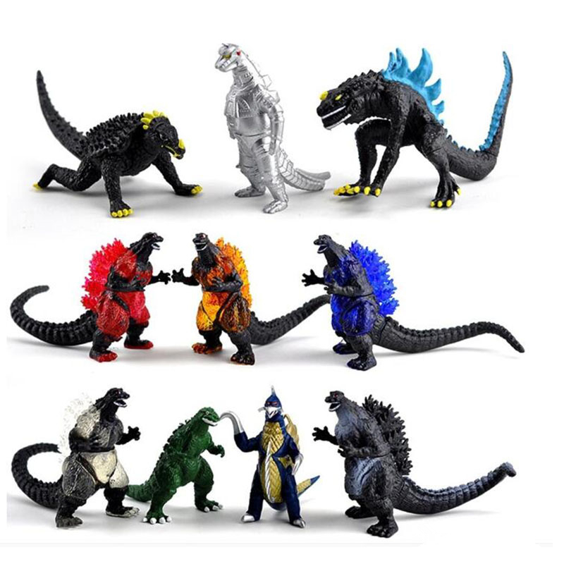 10 шт. Godzilla фигурку игрушки Best подарок для детей украшения дома на день рождения godzilla фигурку