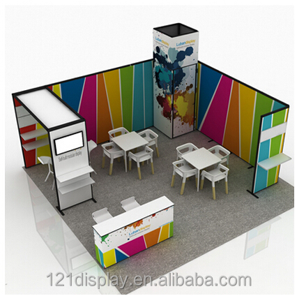 20X20 модульный recycle trade show дисплей в алюминии