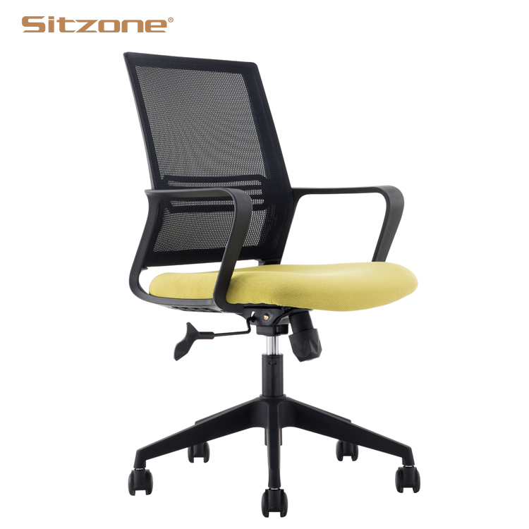Factory Price promotion PP Armrest Nylon Staff Mesh Office Computer Chair
