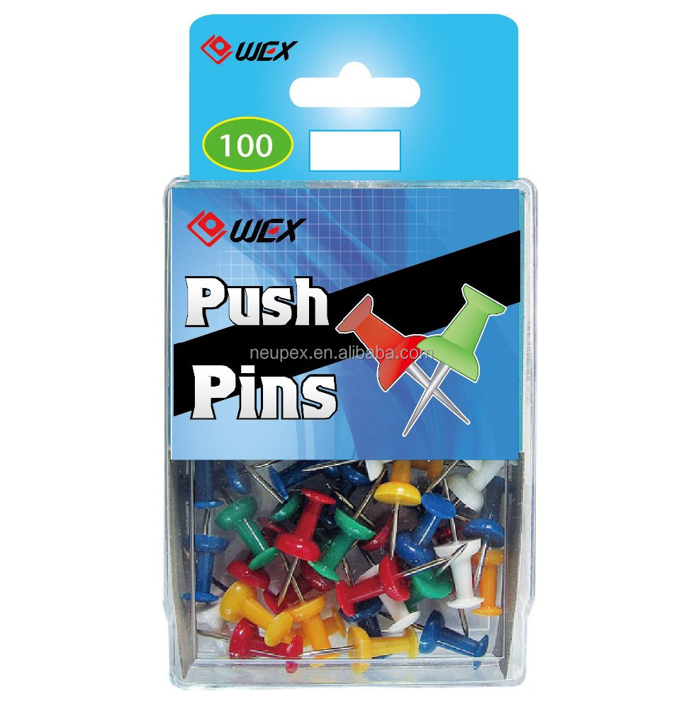 Ассорти цвет Push Pins100 шт/PS коробка