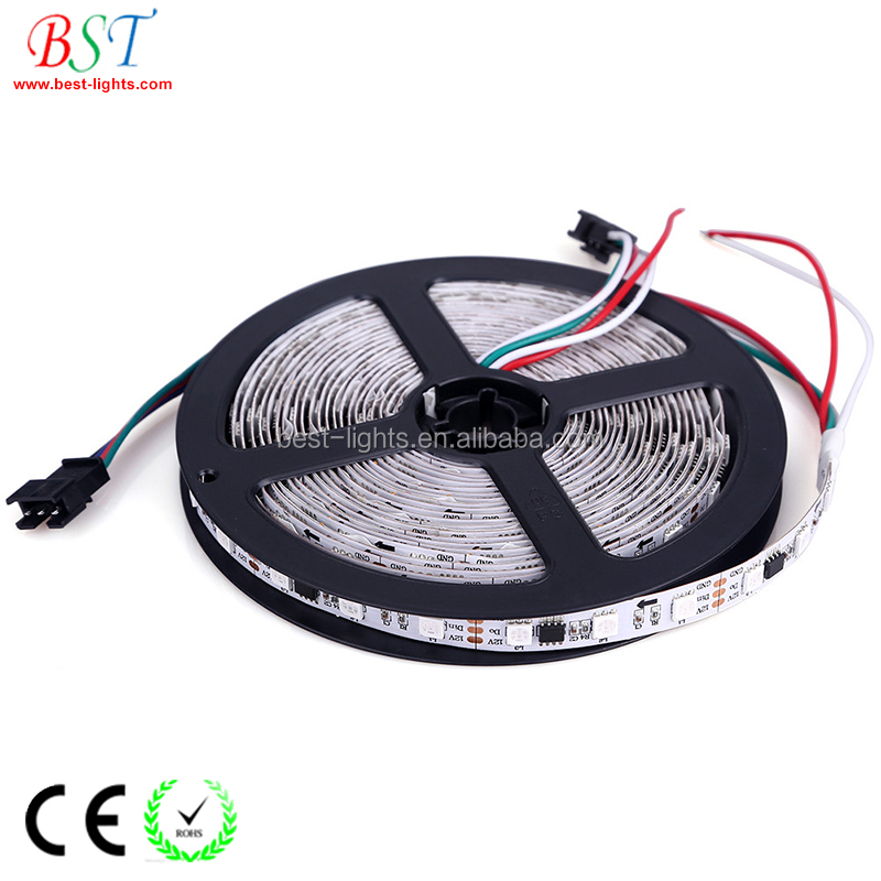 Addressable programmable 5050 Flexible Waterproof 12v 24v ws 2811 rgb led strip ws2812b led strip 5v 5m