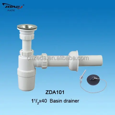 Kitchen sink drainer with strainer , Siphon bottle trap,wash basin waste sewer