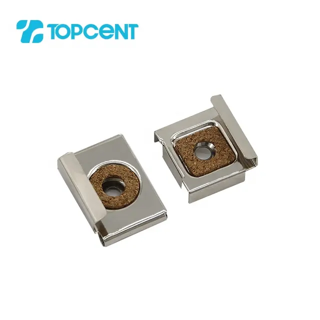 TOPCENT furniture fittings bathroom mirror holder glass shelf holding clamp clips