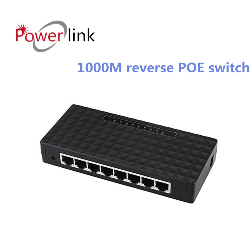 1000 м 8 портов обратного питания POE переключатель, PD переключатель для FTTH ONU, сетевой переключатель